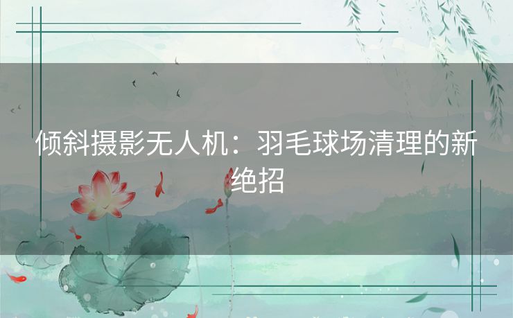 倾斜摄影无人机：羽毛球场清理的新绝招